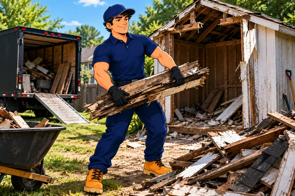 Shed demolition and removal service in Pennsylvania